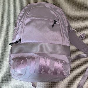 pink campus backpack